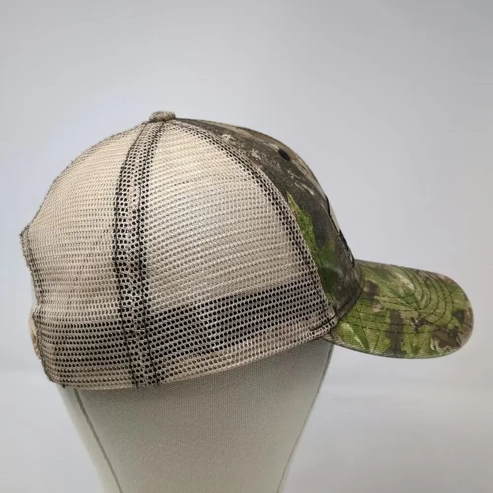 Buyers Products Company Trucker Hat Green OSFM Camo Mesh Snapback Dog Logo Patch